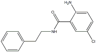 2-amino-5-chloro-N-(2-phenylethyl)benzamide Struktur