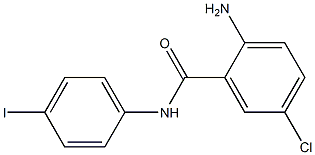 2-amino-5-chloro-N-(4-iodophenyl)benzamide Struktur