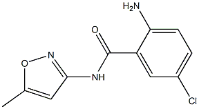 2-amino-5-chloro-N-(5-methylisoxazol-3-yl)benzamide Struktur