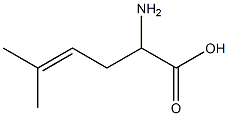 2-amino-5-methylhex-4-enoic acid Struktur