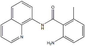 2-amino-6-methyl-N-(quinolin-8-yl)benzamide Struktur