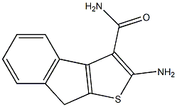 2-amino-8H-indeno[2,1-b]thiophene-3-carboxamide Struktur