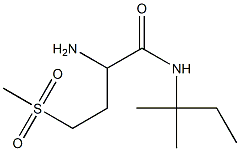 2-amino-N-(1,1-dimethylpropyl)-4-(methylsulfonyl)butanamide Struktur