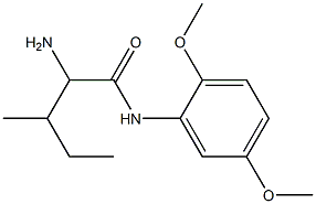 2-amino-N-(2,5-dimethoxyphenyl)-3-methylpentanamide Struktur