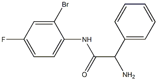 2-amino-N-(2-bromo-4-fluorophenyl)-2-phenylacetamide Struktur