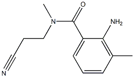 2-amino-N-(2-cyanoethyl)-N,3-dimethylbenzamide Struktur