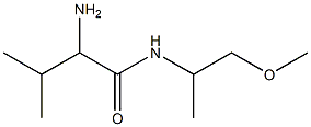 2-amino-N-(2-methoxy-1-methylethyl)-3-methylbutanamide Struktur