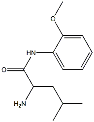 2-amino-N-(2-methoxyphenyl)-4-methylpentanamide Struktur