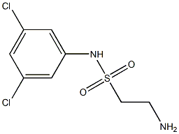 2-amino-N-(3,5-dichlorophenyl)ethane-1-sulfonamide Struktur