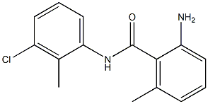 2-amino-N-(3-chloro-2-methylphenyl)-6-methylbenzamide Struktur