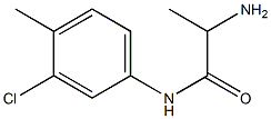 2-amino-N-(3-chloro-4-methylphenyl)propanamide Struktur