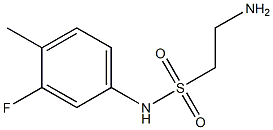 2-amino-N-(3-fluoro-4-methylphenyl)ethanesulfonamide Struktur