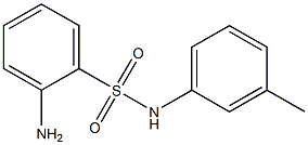 2-amino-N-(3-methylphenyl)benzenesulfonamide Struktur