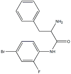 2-amino-N-(4-bromo-2-fluorophenyl)-3-phenylpropanamide Struktur