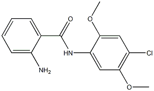 2-amino-N-(4-chloro-2,5-dimethoxyphenyl)benzamide Struktur