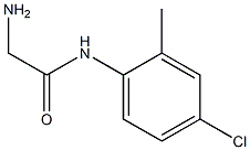 2-amino-N-(4-chloro-2-methylphenyl)acetamide Struktur