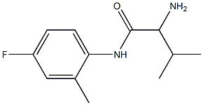 2-amino-N-(4-fluoro-2-methylphenyl)-3-methylbutanamide Struktur