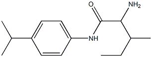 2-amino-N-(4-isopropylphenyl)-3-methylpentanamide Struktur