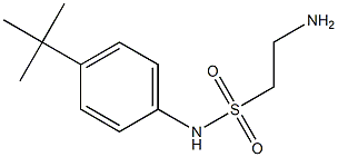 2-amino-N-(4-tert-butylphenyl)ethane-1-sulfonamide Struktur