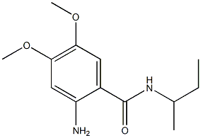 2-amino-N-(sec-butyl)-4,5-dimethoxybenzamide Struktur