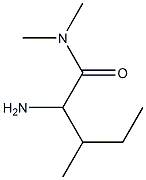 2-amino-N,N,3-trimethylpentanamide Struktur