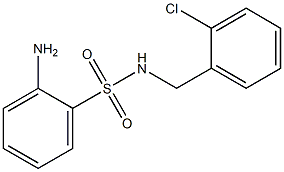 2-amino-N-[(2-chlorophenyl)methyl]benzene-1-sulfonamide Struktur