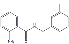 2-amino-N-[(3-fluorophenyl)methyl]benzamide Struktur