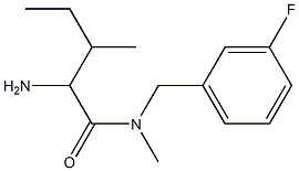 2-amino-N-[(3-fluorophenyl)methyl]-N,3-dimethylpentanamide Struktur