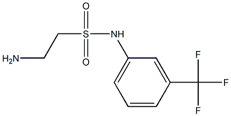 2-amino-N-[3-(trifluoromethyl)phenyl]ethane-1-sulfonamide Struktur