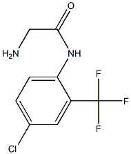 2-amino-N-[4-chloro-2-(trifluoromethyl)phenyl]acetamide Struktur