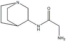 2-amino-N-1-azabicyclo[2.2.2]oct-3-ylacetamide Struktur