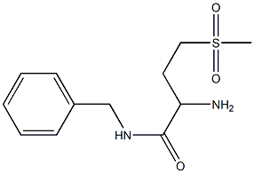 2-amino-N-benzyl-4-(methylsulfonyl)butanamide Struktur