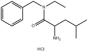 2-amino-N-benzyl-N-ethyl-4-methylpentanamide Struktur