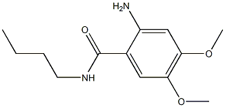 2-amino-N-butyl-4,5-dimethoxybenzamide Struktur