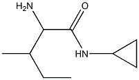 2-amino-N-cyclopropyl-3-methylpentanamide Struktur