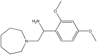 2-azepan-1-yl-1-(2,4-dimethoxyphenyl)ethanamine Struktur