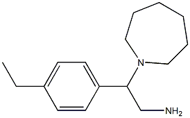 2-azepan-1-yl-2-(4-ethylphenyl)ethanamine Struktur