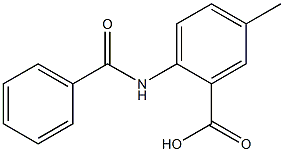 2-benzamido-5-methylbenzoic acid Struktur