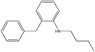 2-benzyl-N-butylaniline Struktur