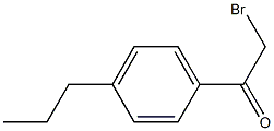 2-bromo-1-(4-propylphenyl)ethan-1-one Struktur