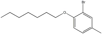 2-bromo-1-(heptyloxy)-4-methylbenzene Struktur