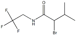 2-bromo-3-methyl-N-(2,2,2-trifluoroethyl)butanamide Struktur