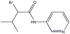 2-bromo-3-methyl-N-(pyridin-3-yl)butanamide Struktur