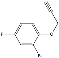 2-bromo-4-fluoro-1-(prop-2-ynyloxy)benzene Struktur