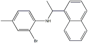 2-bromo-4-methyl-N-[1-(naphthalen-1-yl)ethyl]aniline Struktur