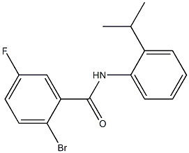 2-bromo-5-fluoro-N-(2-isopropylphenyl)benzamide Struktur