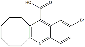 2-bromo-6H,7H,8H,9H,10H,11H-cycloocta[b]quinoline-12-carboxylic acid Struktur