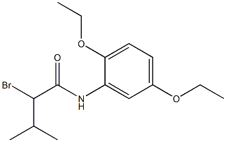 2-bromo-N-(2,5-diethoxyphenyl)-3-methylbutanamide Struktur