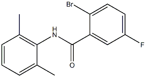 2-bromo-N-(2,6-dimethylphenyl)-5-fluorobenzamide Struktur