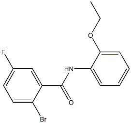 2-bromo-N-(2-ethoxyphenyl)-5-fluorobenzamide Struktur